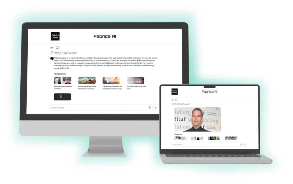 Fabrice Grinda blog on desktop and laptop