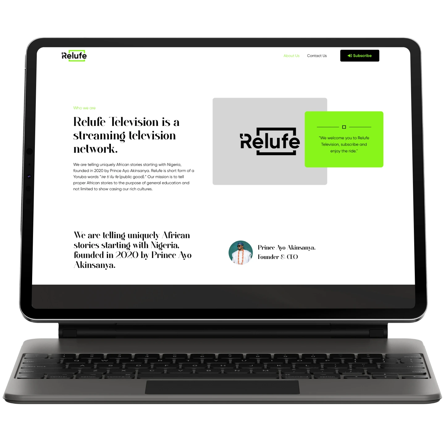 Relufe.tv streaming platform for African narratives